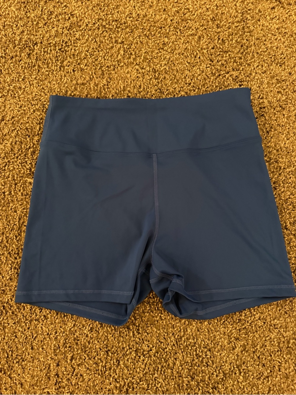Royal blue mini bike shorts